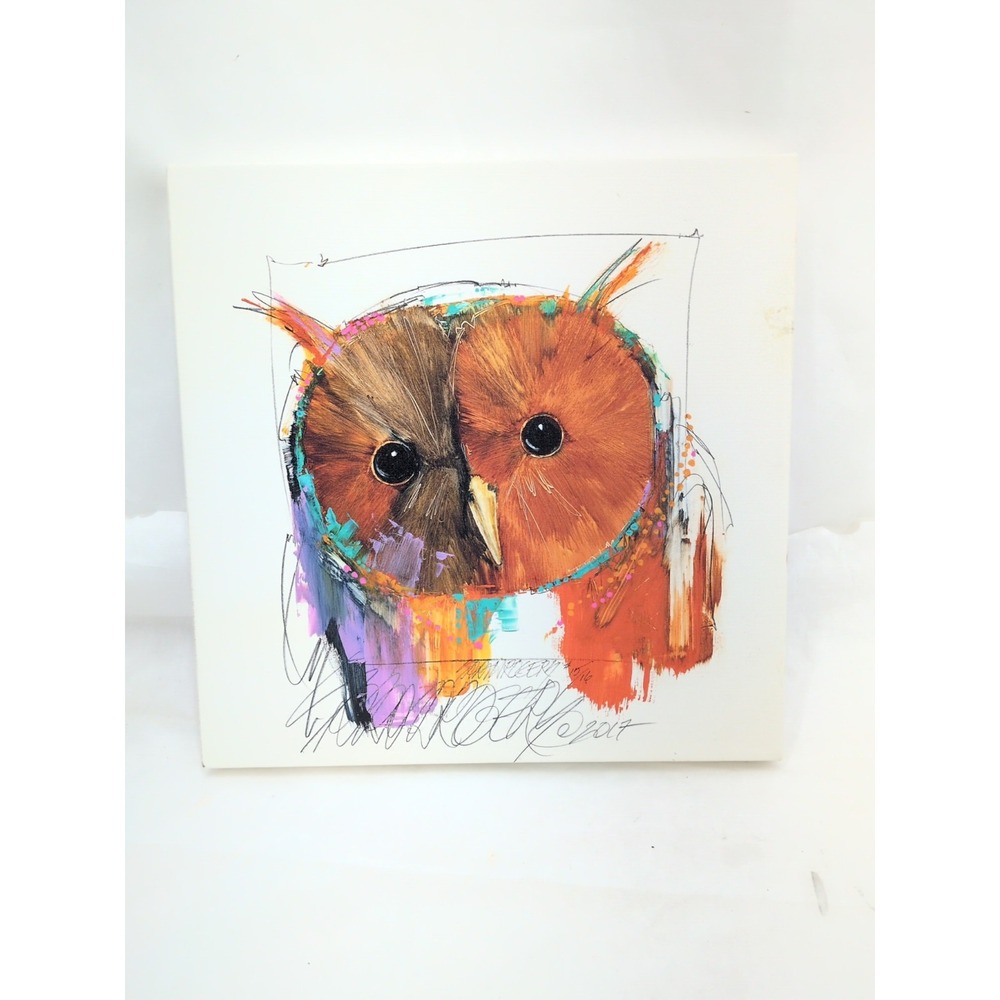 Sarah Rogers Owl Art 15/16 Original Watercolor on Canvas